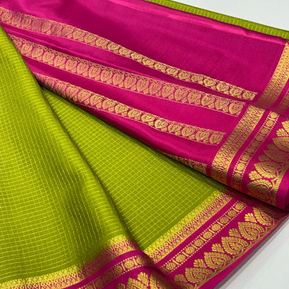 Pure Mysore Crepe Silk Saree