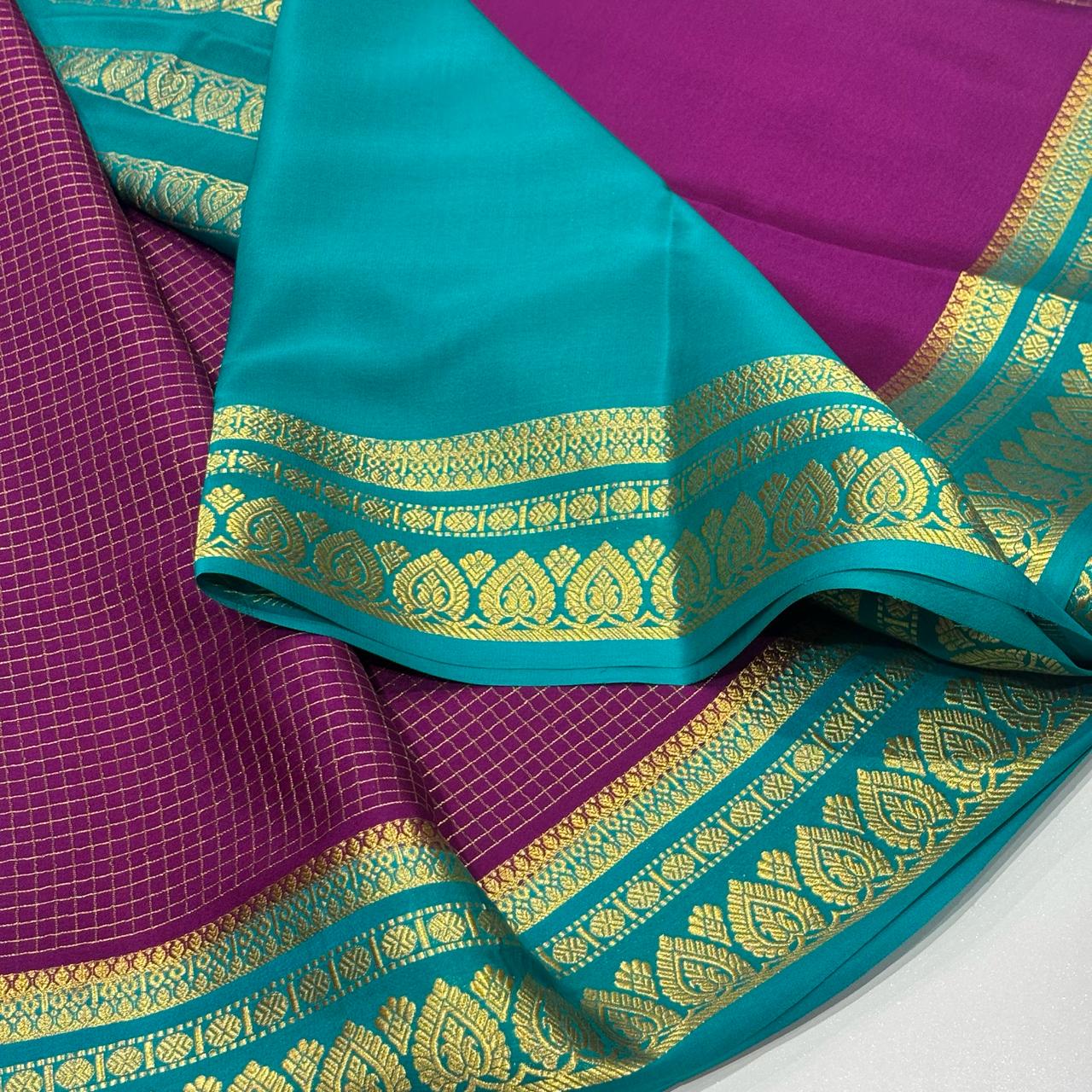 Pure Mysore Crepe Silk Saree