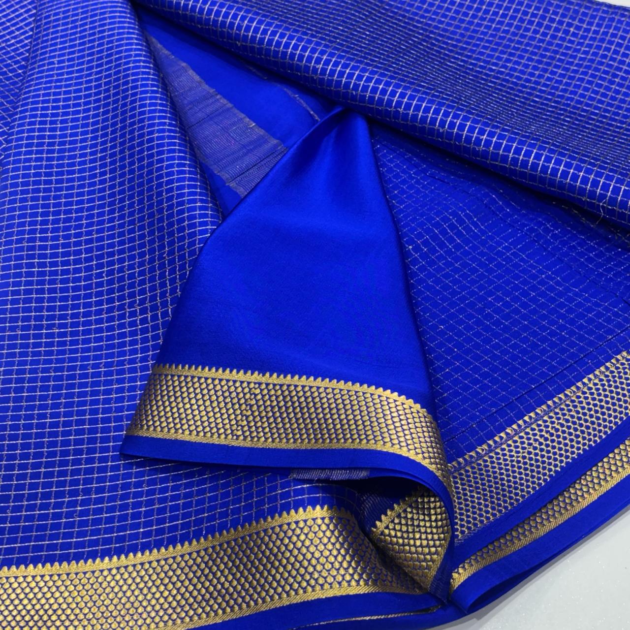 Pure Mysore Crepe Silk Saree