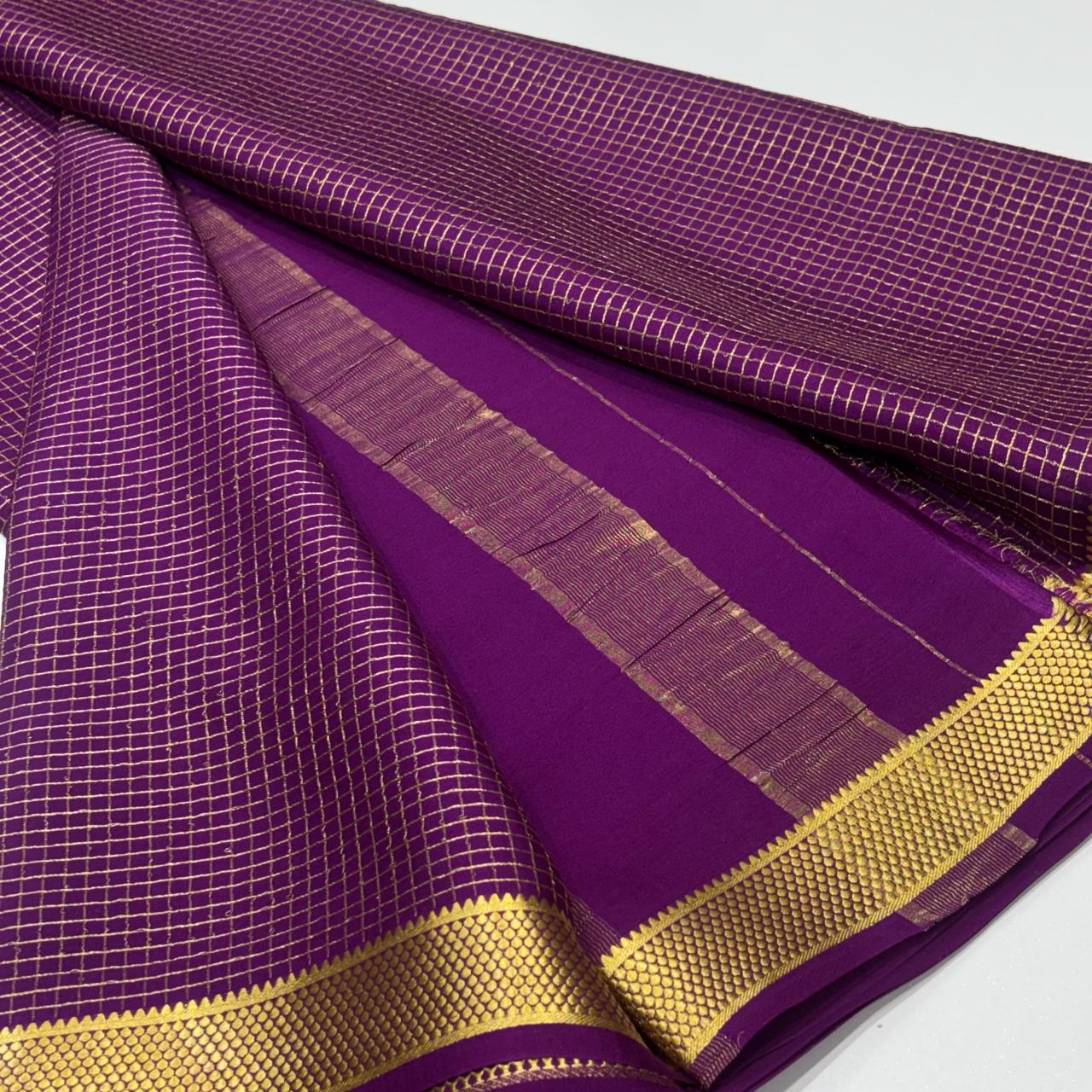 Pure Mysore Crepe Silk Saree
