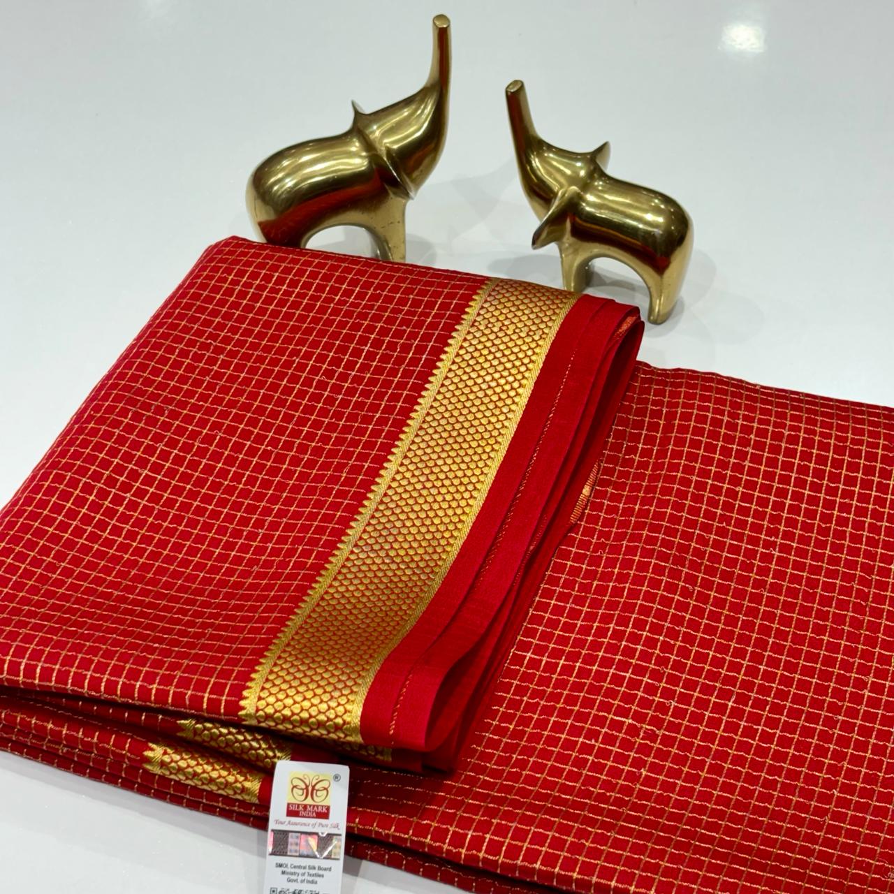 Pure Mysore Crepe Silk Saree