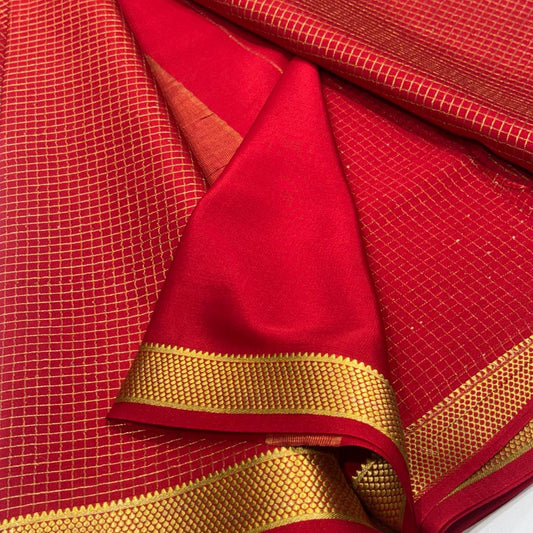 Pure Mysore Crepe Silk Saree
