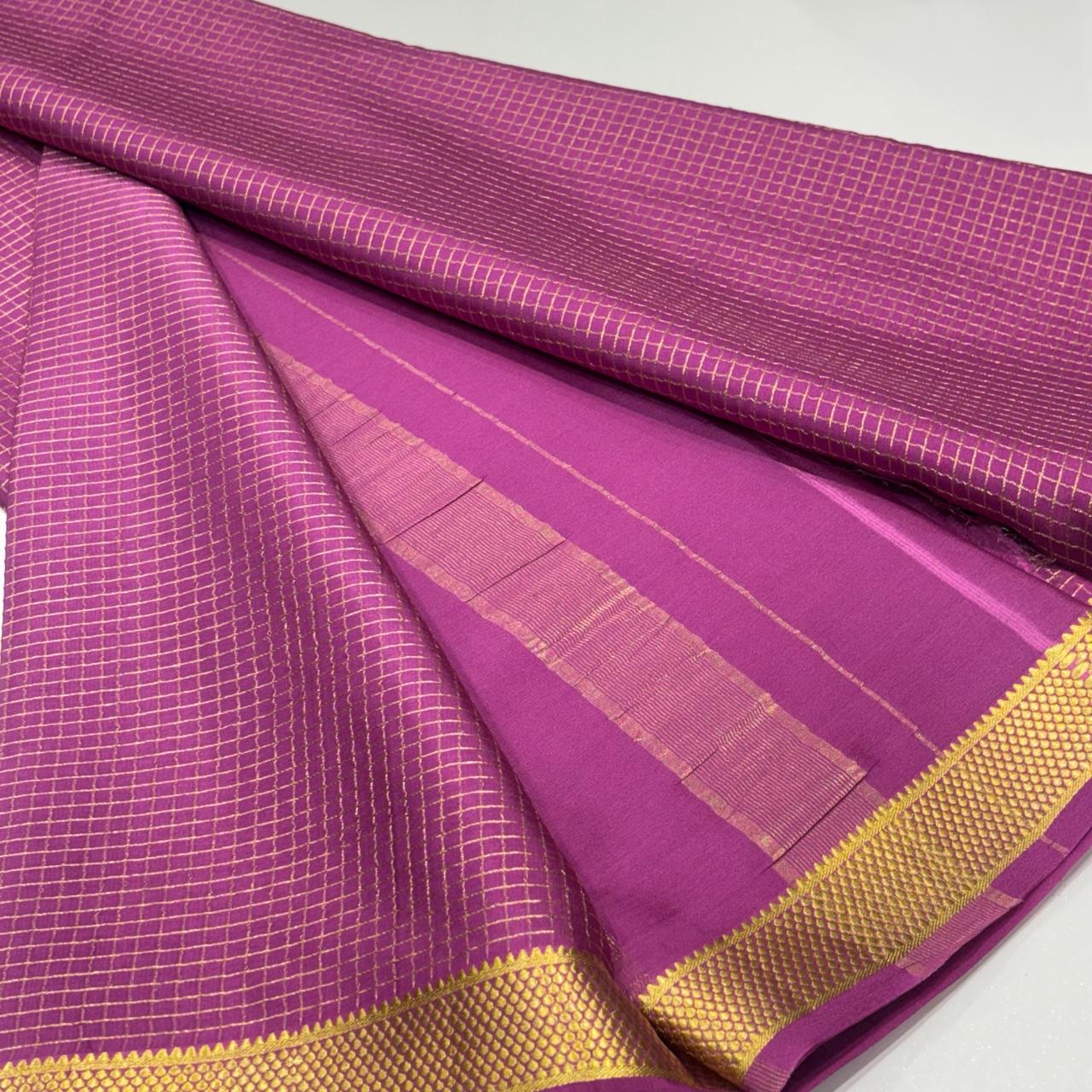 Pure Mysore Crepe Silk Saree