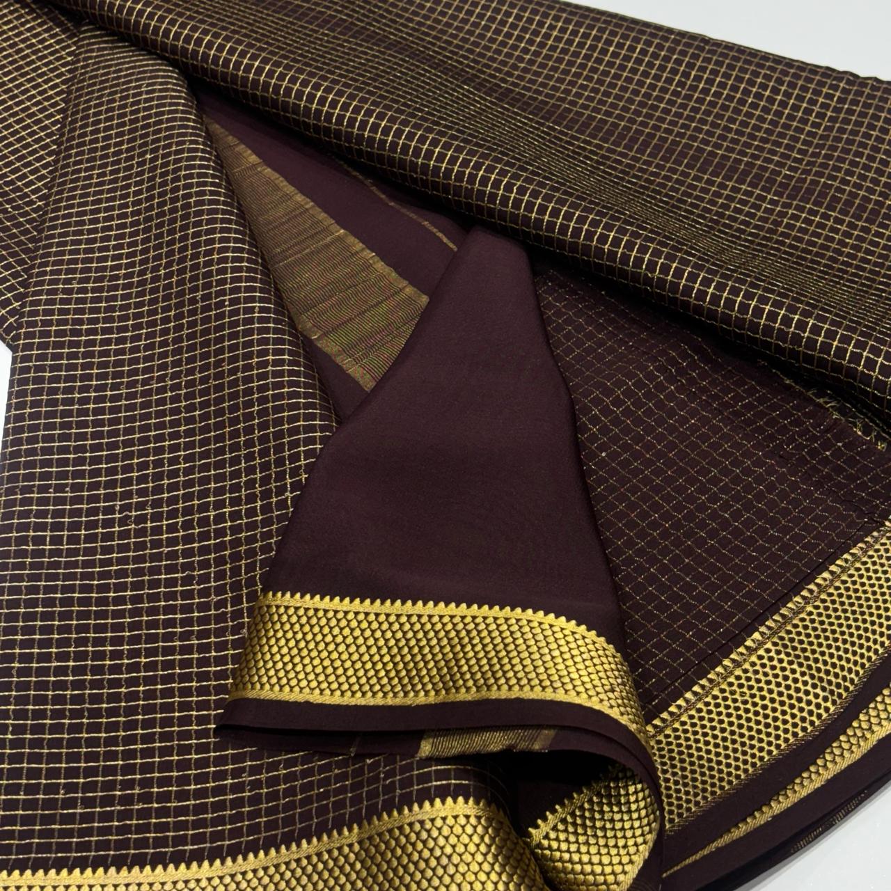 Pure Mysore Crepe Silk Saree