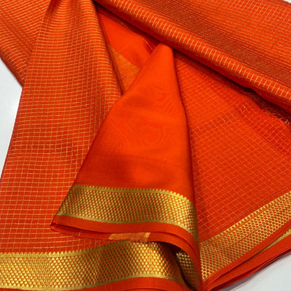 Pure Mysore Crepe Silk Saree
