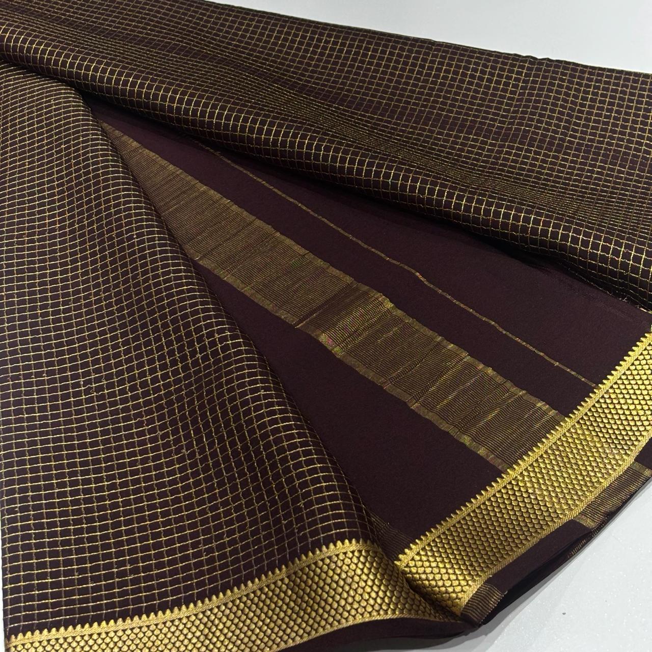 Pure Mysore Crepe Silk Saree