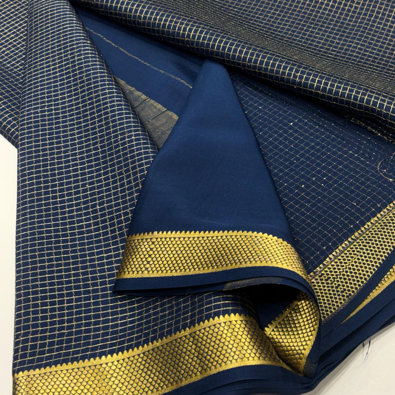 Pure Mysore Crepe Silk Saree