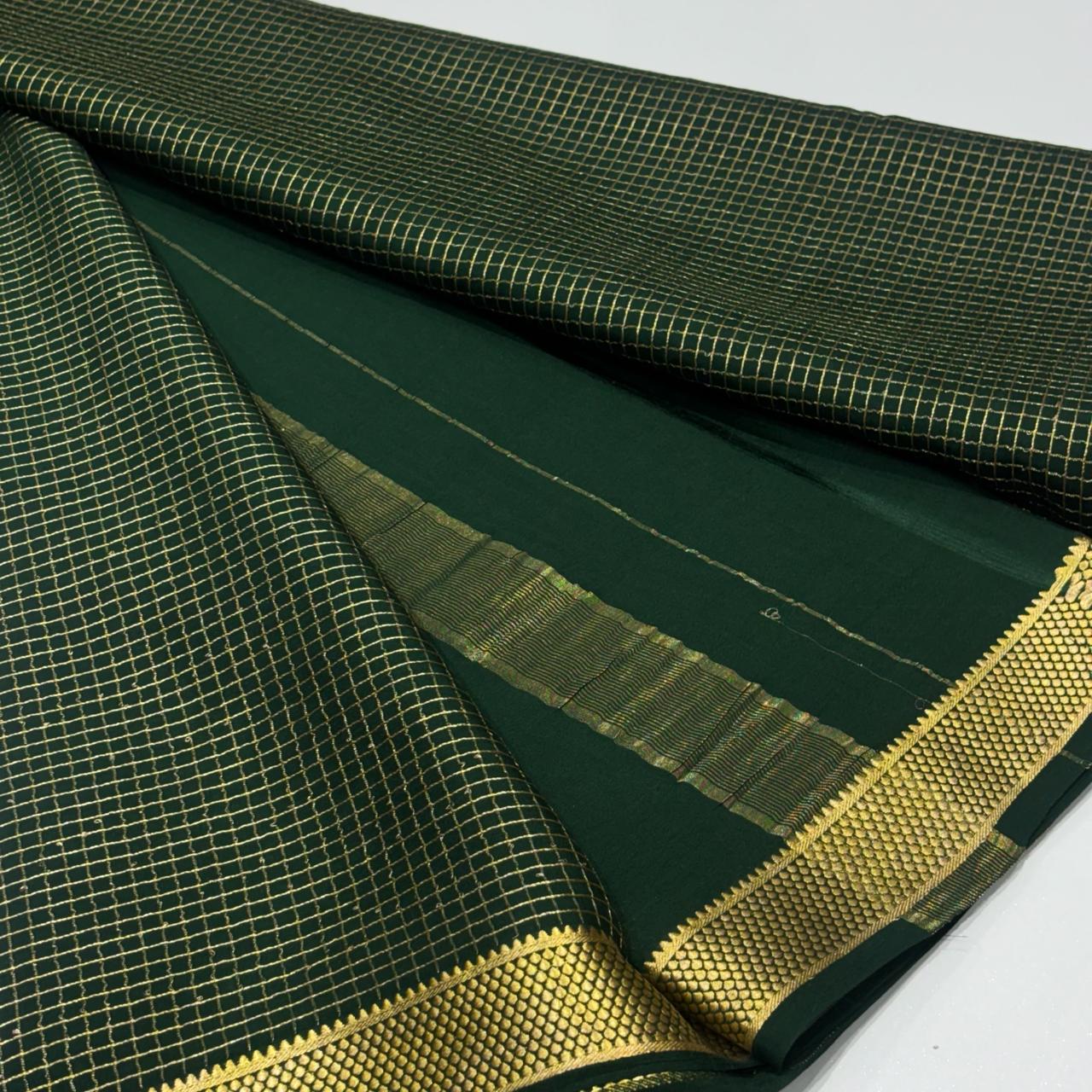 Pure Mysore Crepe Silk Saree
