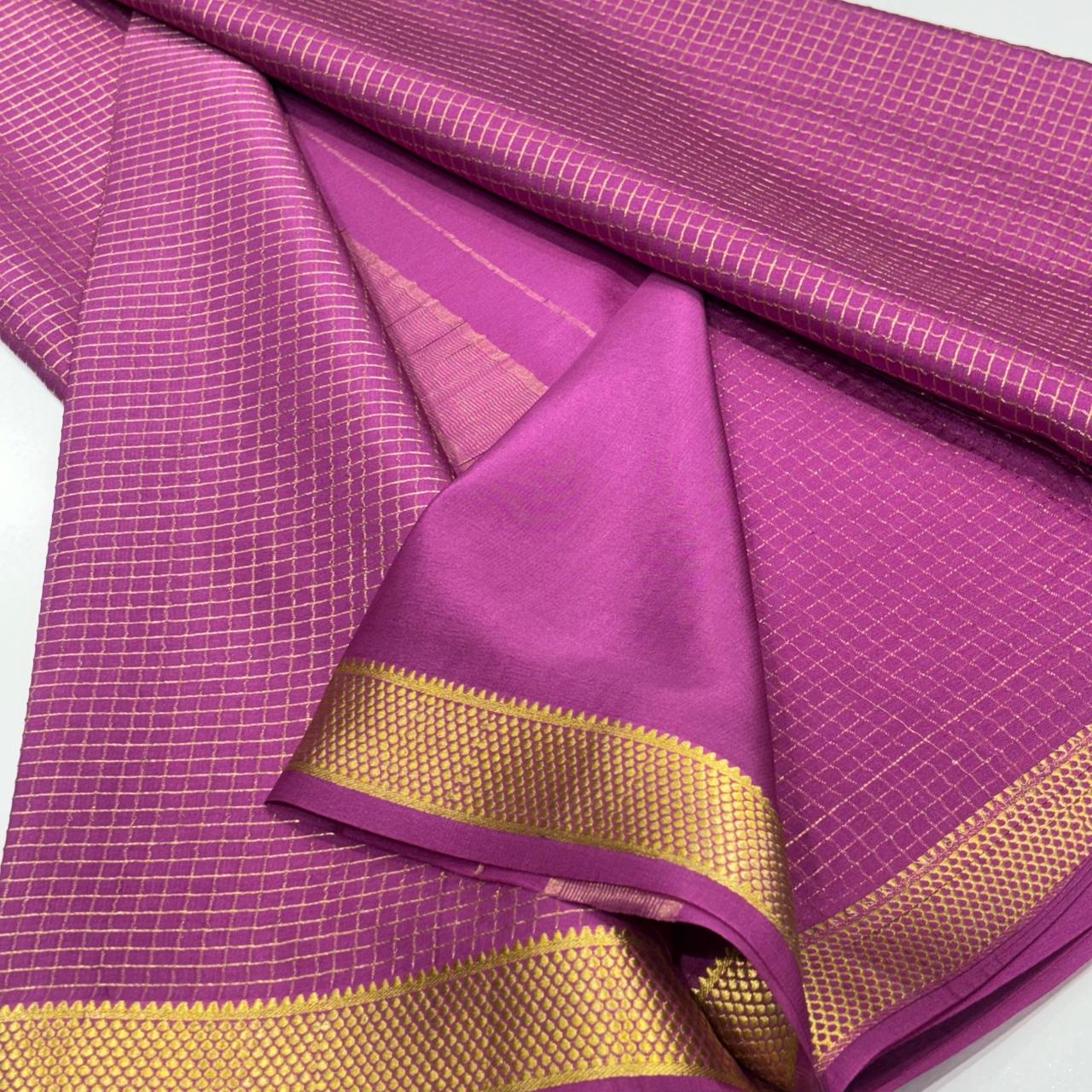 Pure Mysore Crepe Silk Saree