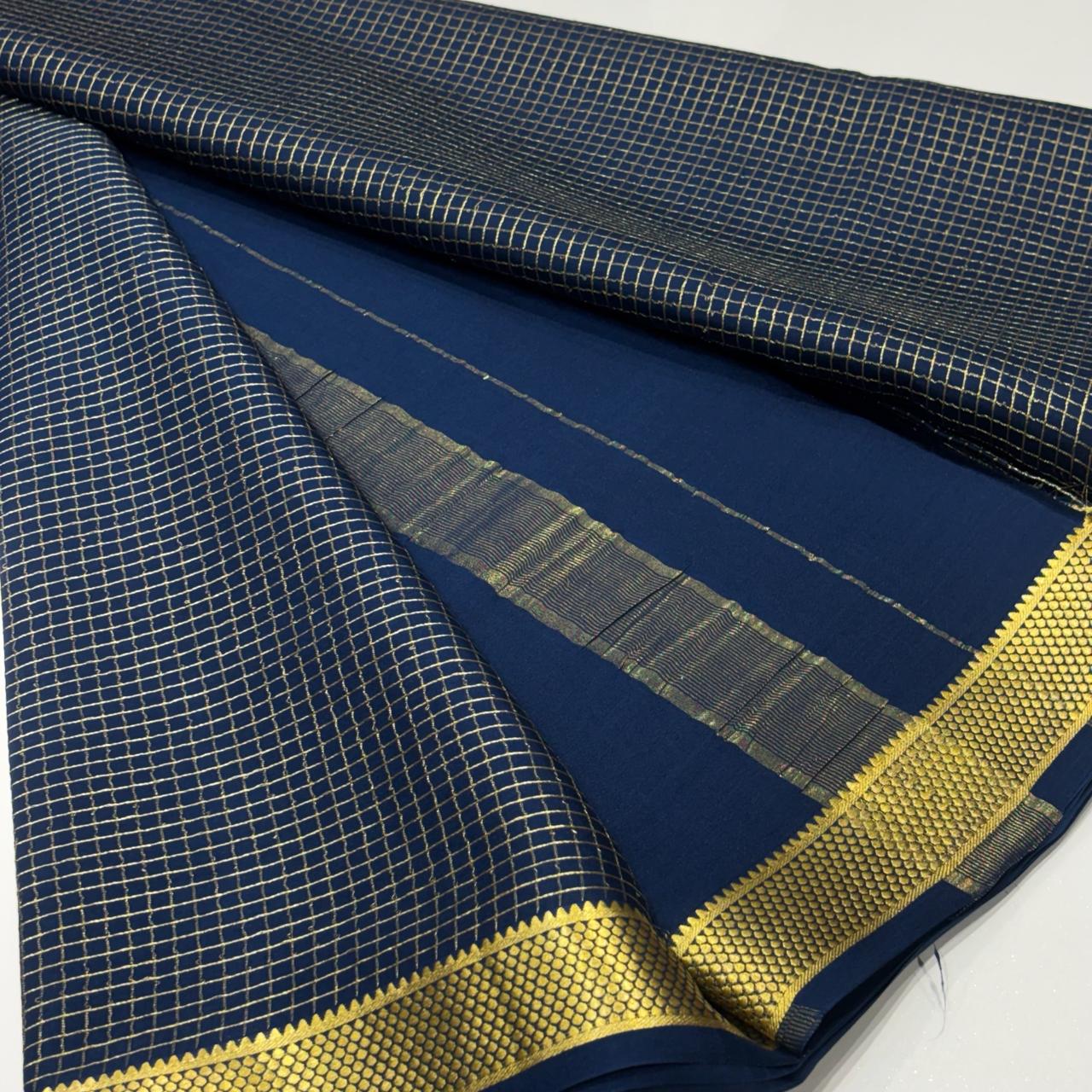 Pure Mysore Crepe Silk Saree