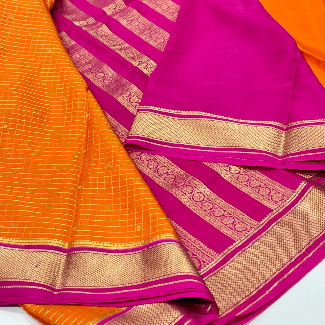 Pure Mysore Crepe Silk Saree