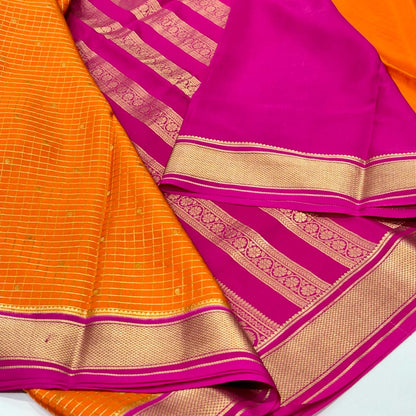 Pure Mysore Crepe Silk Saree