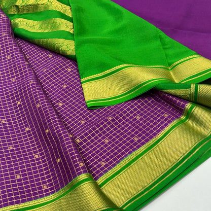 Pure Mysore Crepe Silk Saree