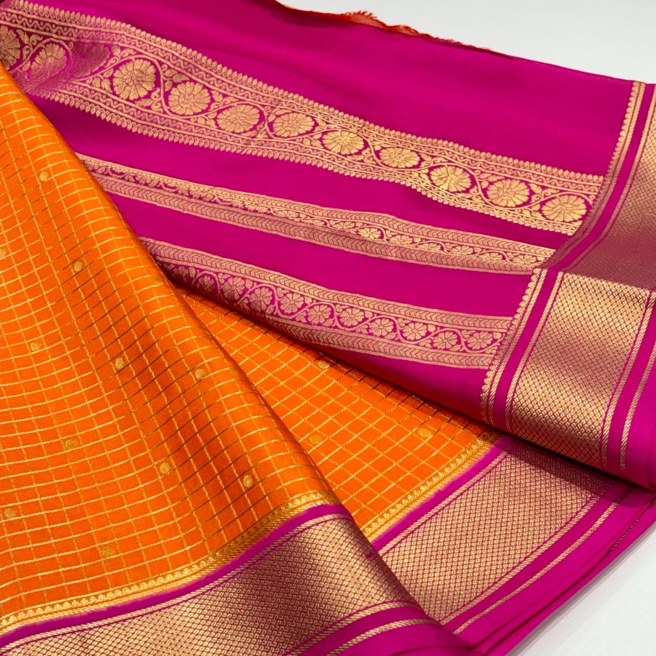 Pure Mysore Crepe Silk Saree