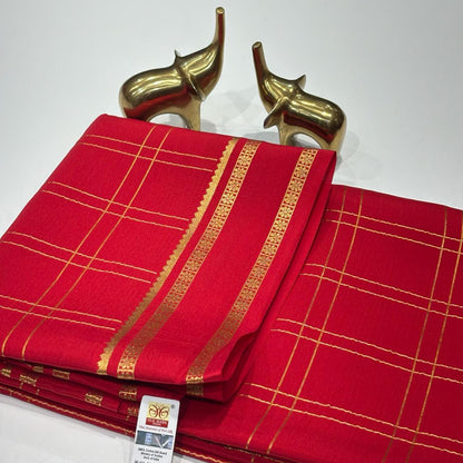 Pure Mysore Crepe Silk Saree