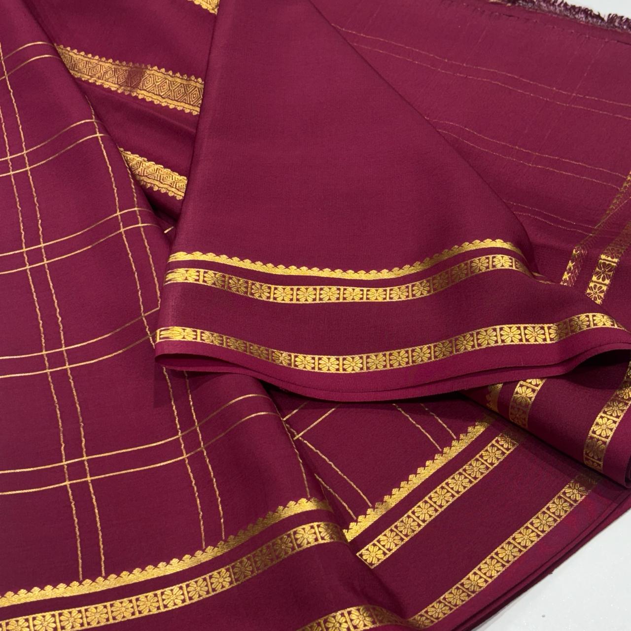 Pure Mysore Crepe Silk Saree