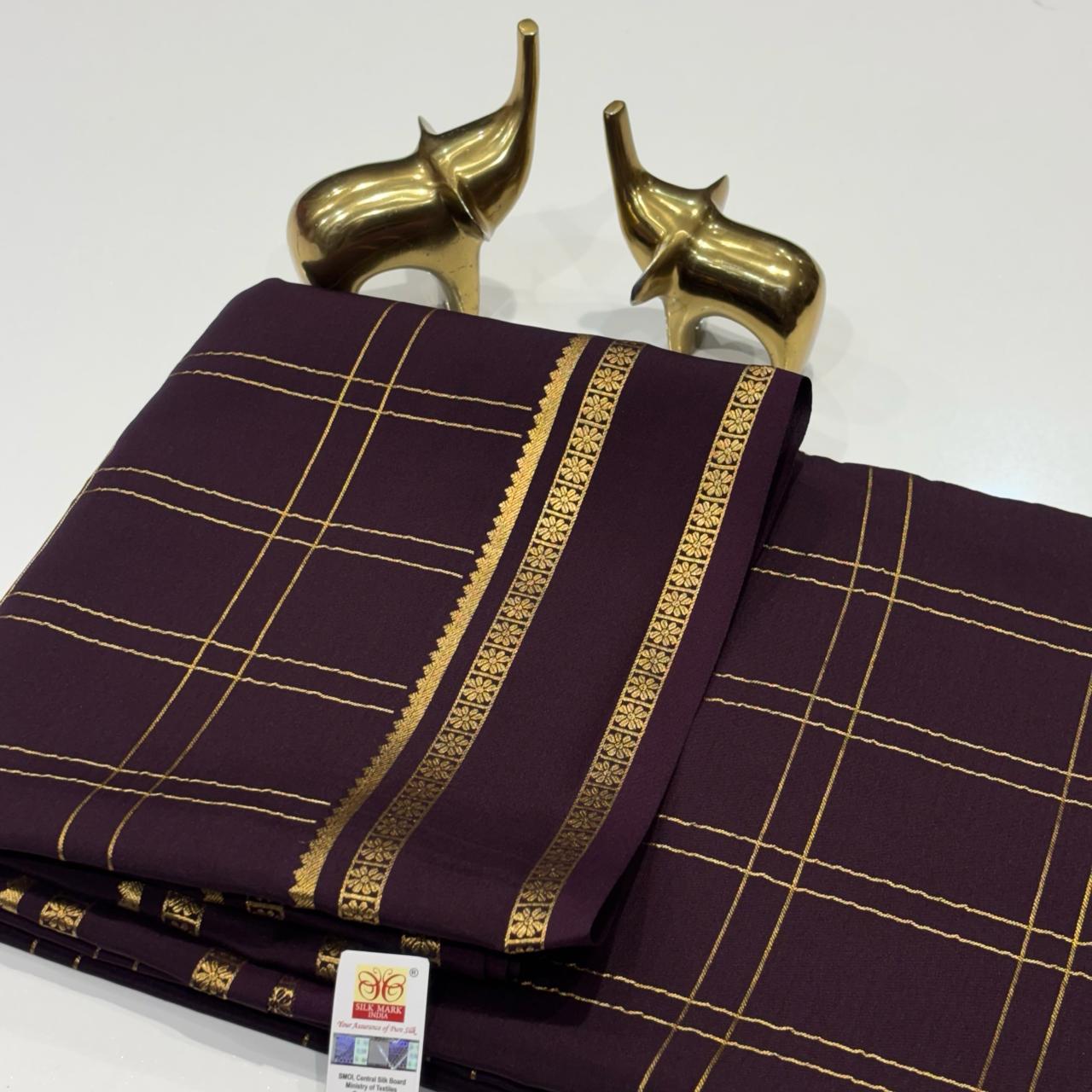 Pure Mysore Crepe Silk Saree
