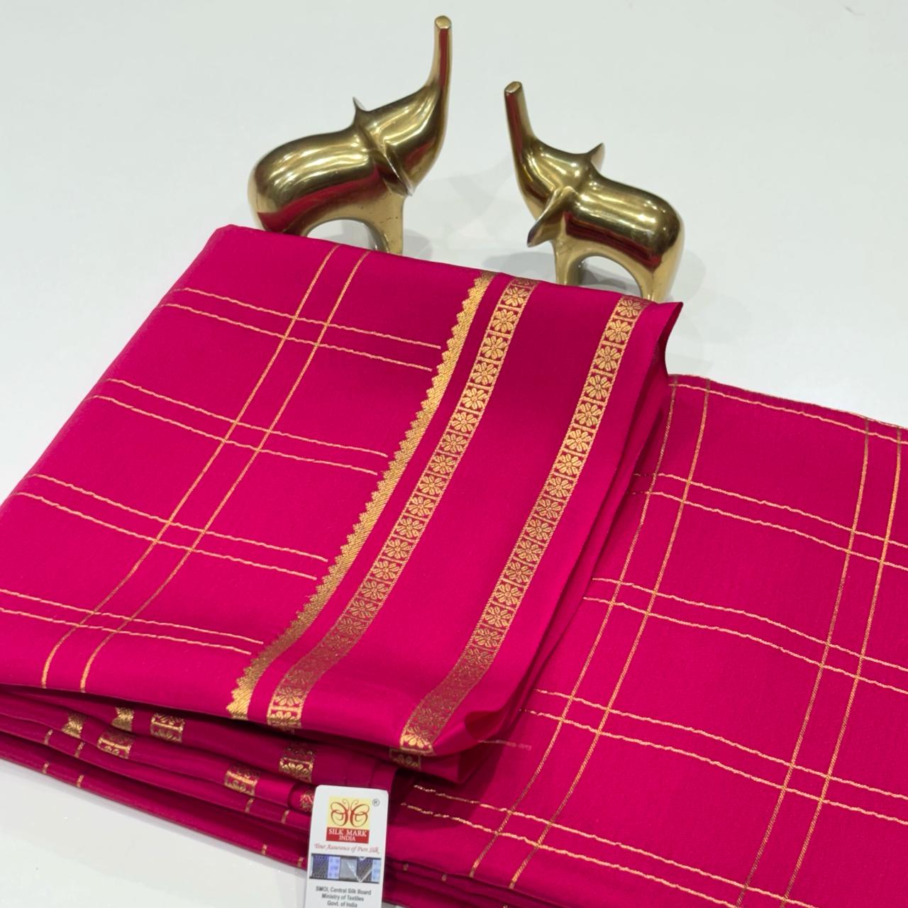 Pure Mysore Crepe Silk Saree