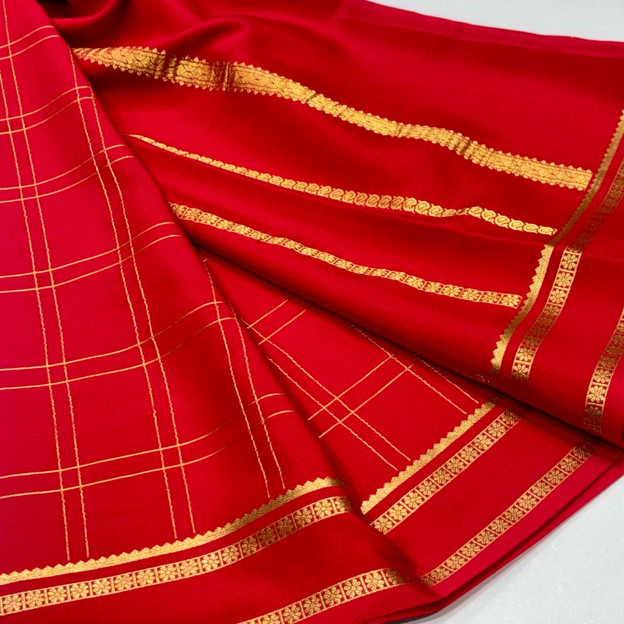Pure Mysore Crepe Silk Saree