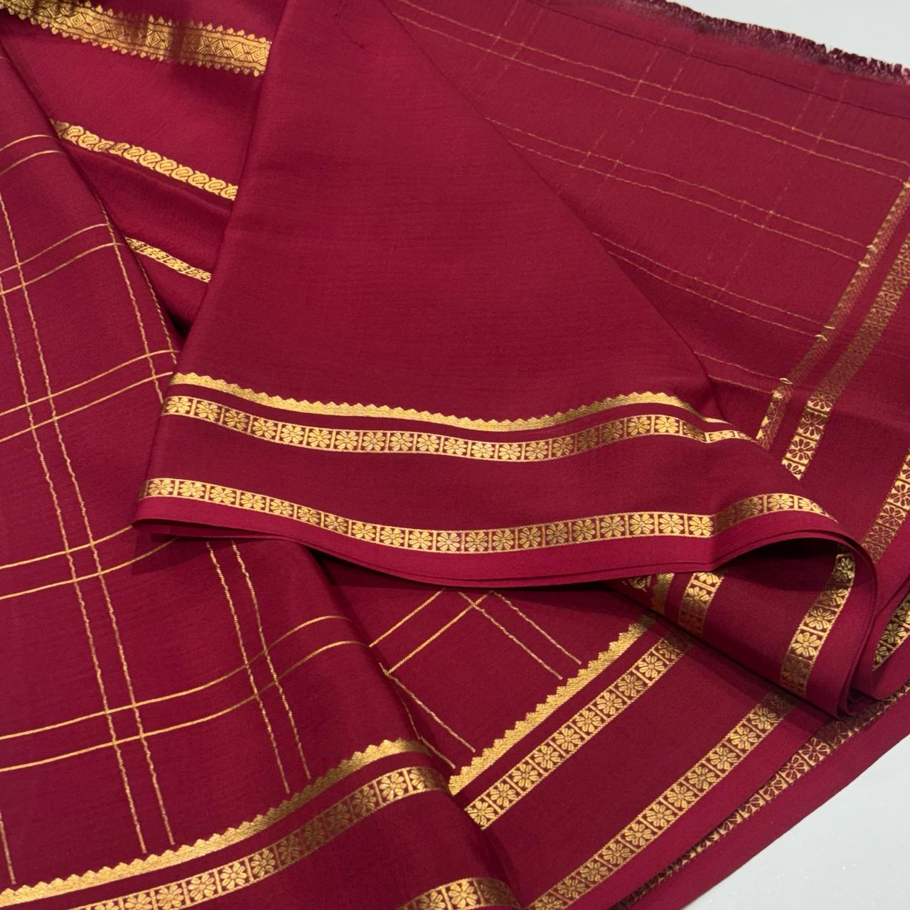 Pure Mysore Crepe Silk Saree