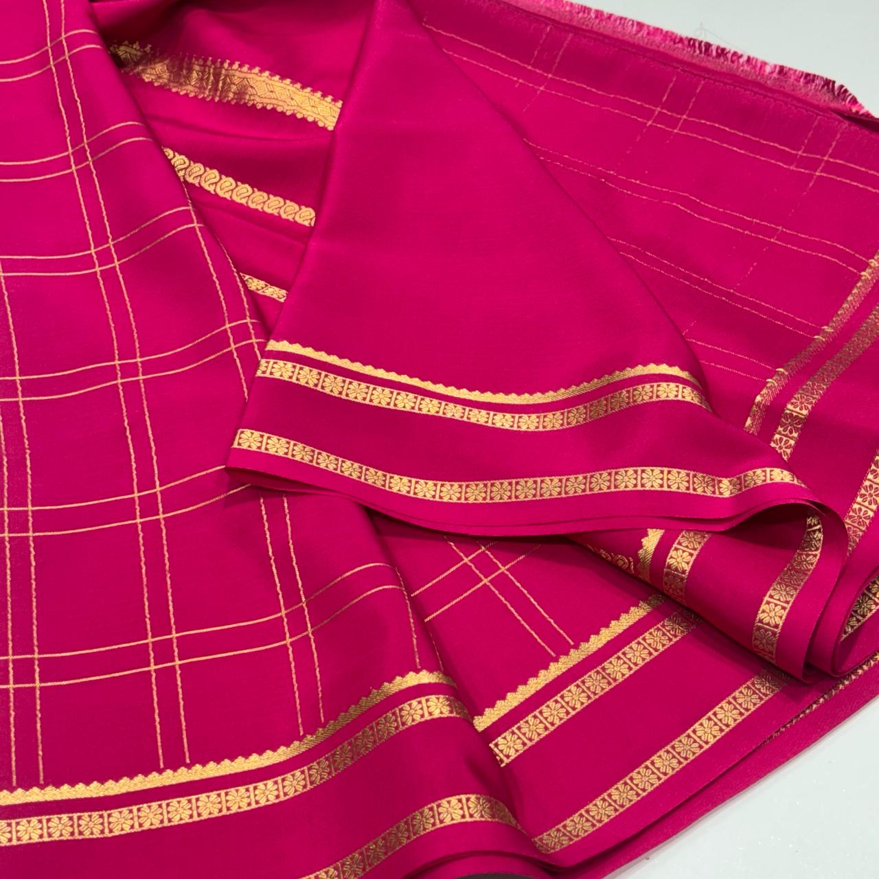 Pure Mysore Crepe Silk Saree