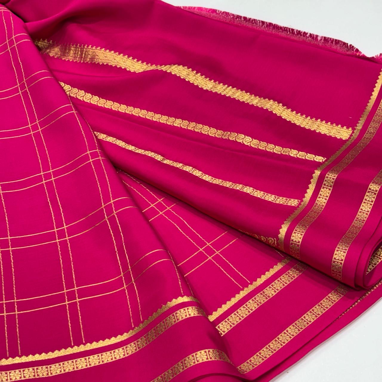 Pure Mysore Crepe Silk Saree