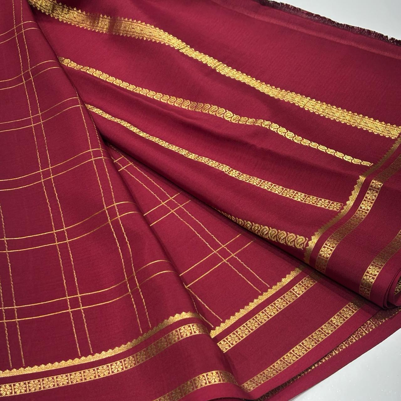 Pure Mysore Crepe Silk Saree