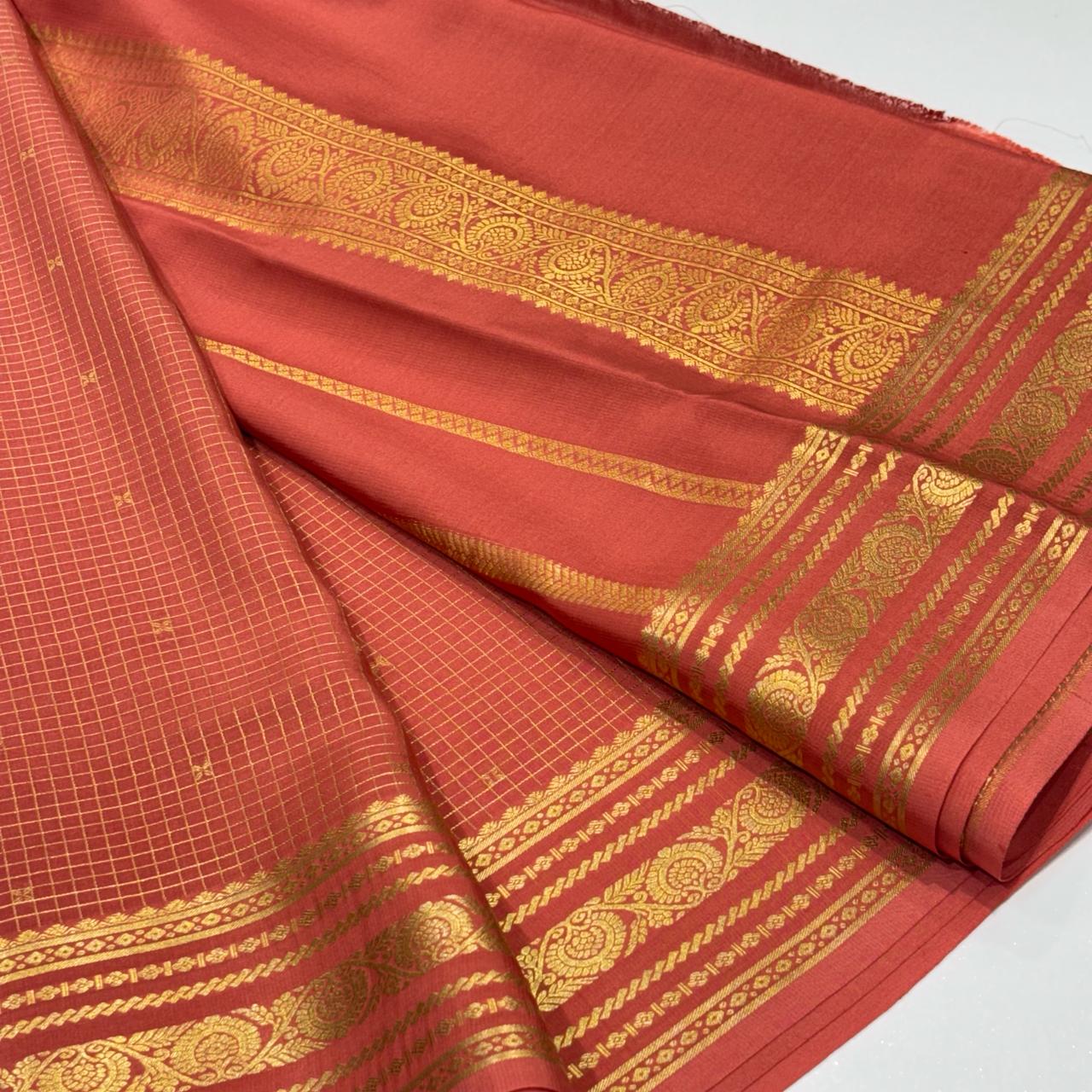 Pure Mysore Crepe Silk Saree