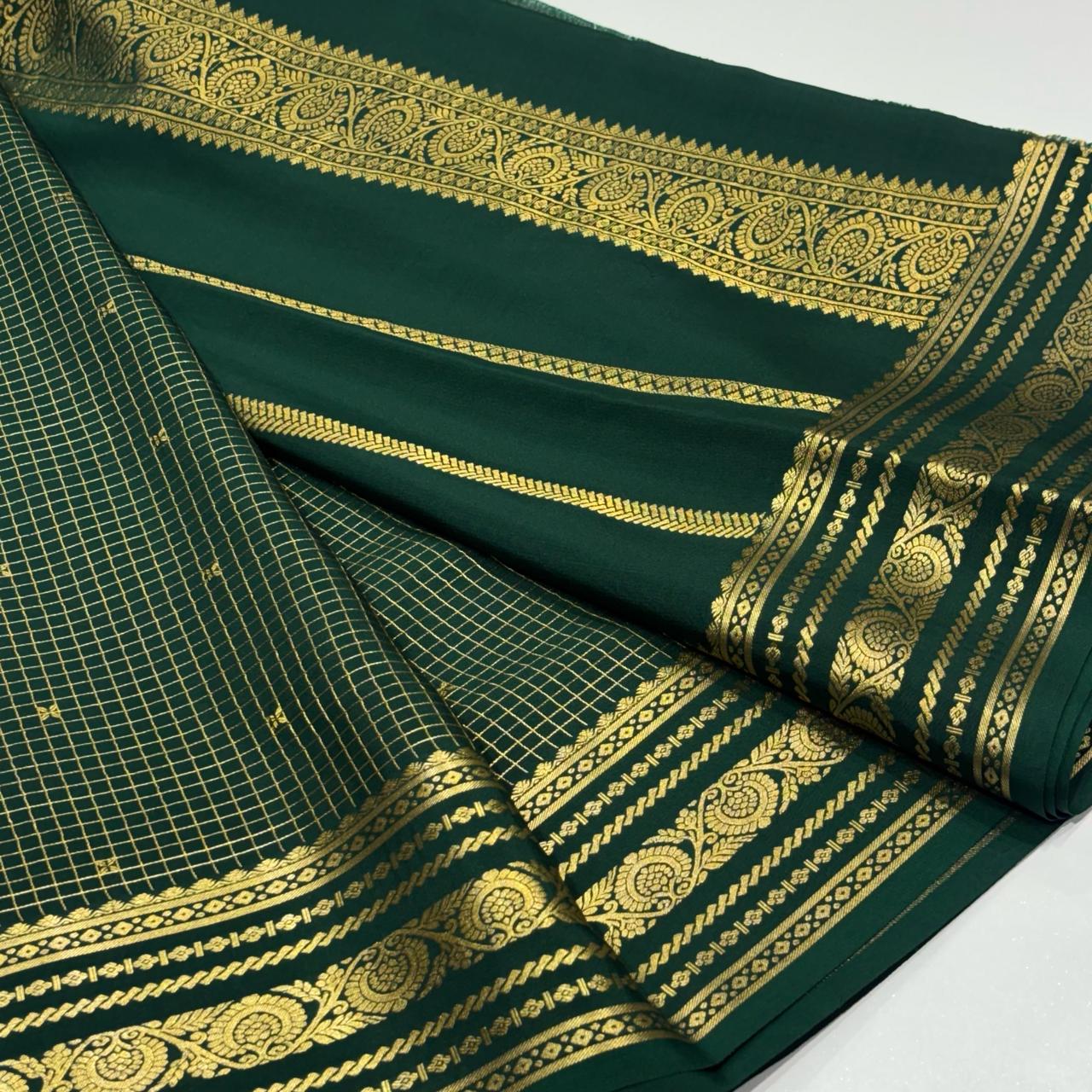 Pure Mysore Crepe Silk Saree