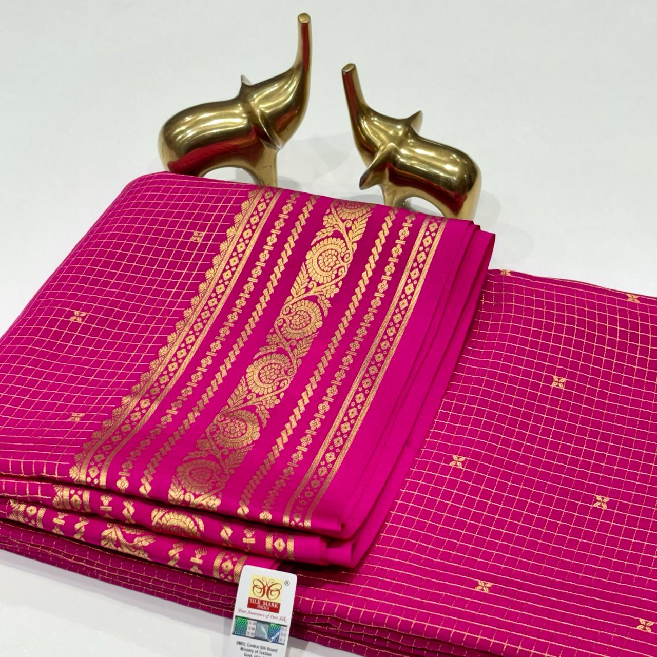 Pure Mysore Crepe Silk Saree