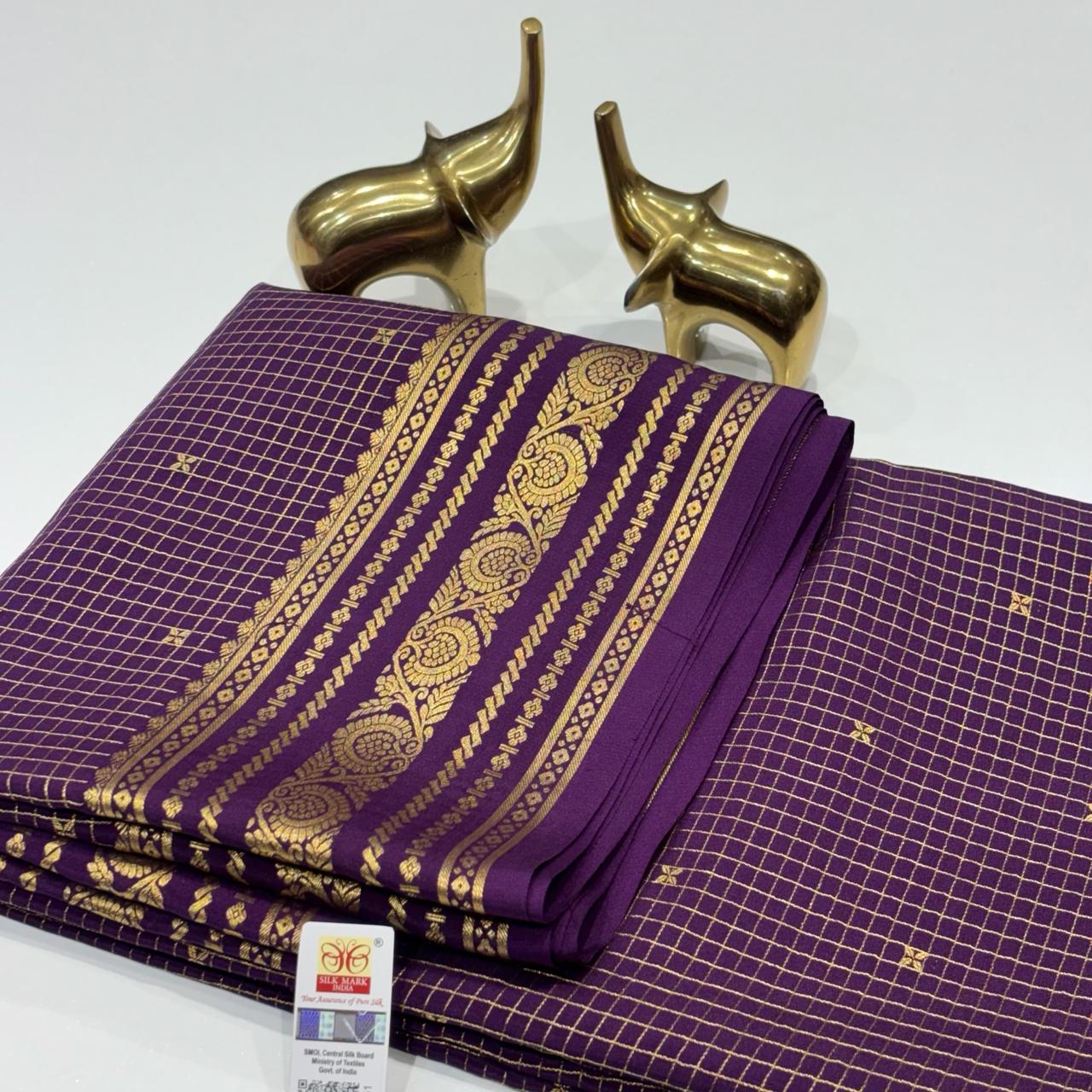 Pure Mysore Crepe Silk Saree