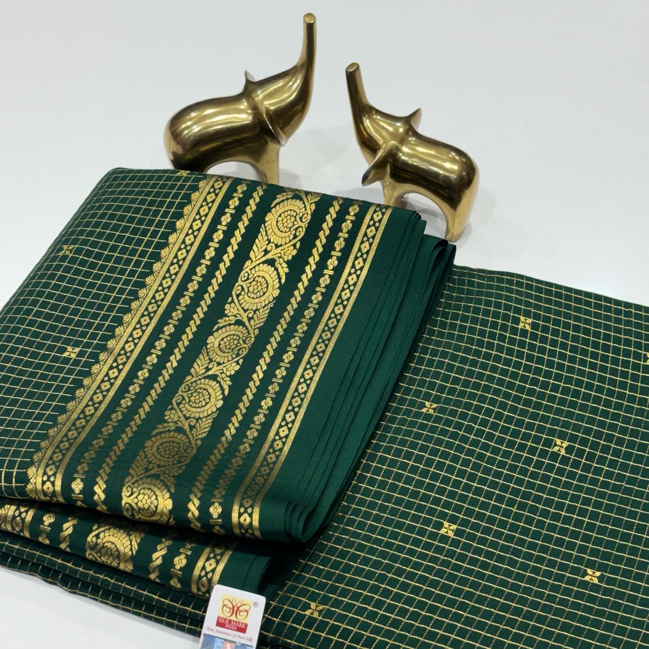 Pure Mysore Crepe Silk Saree