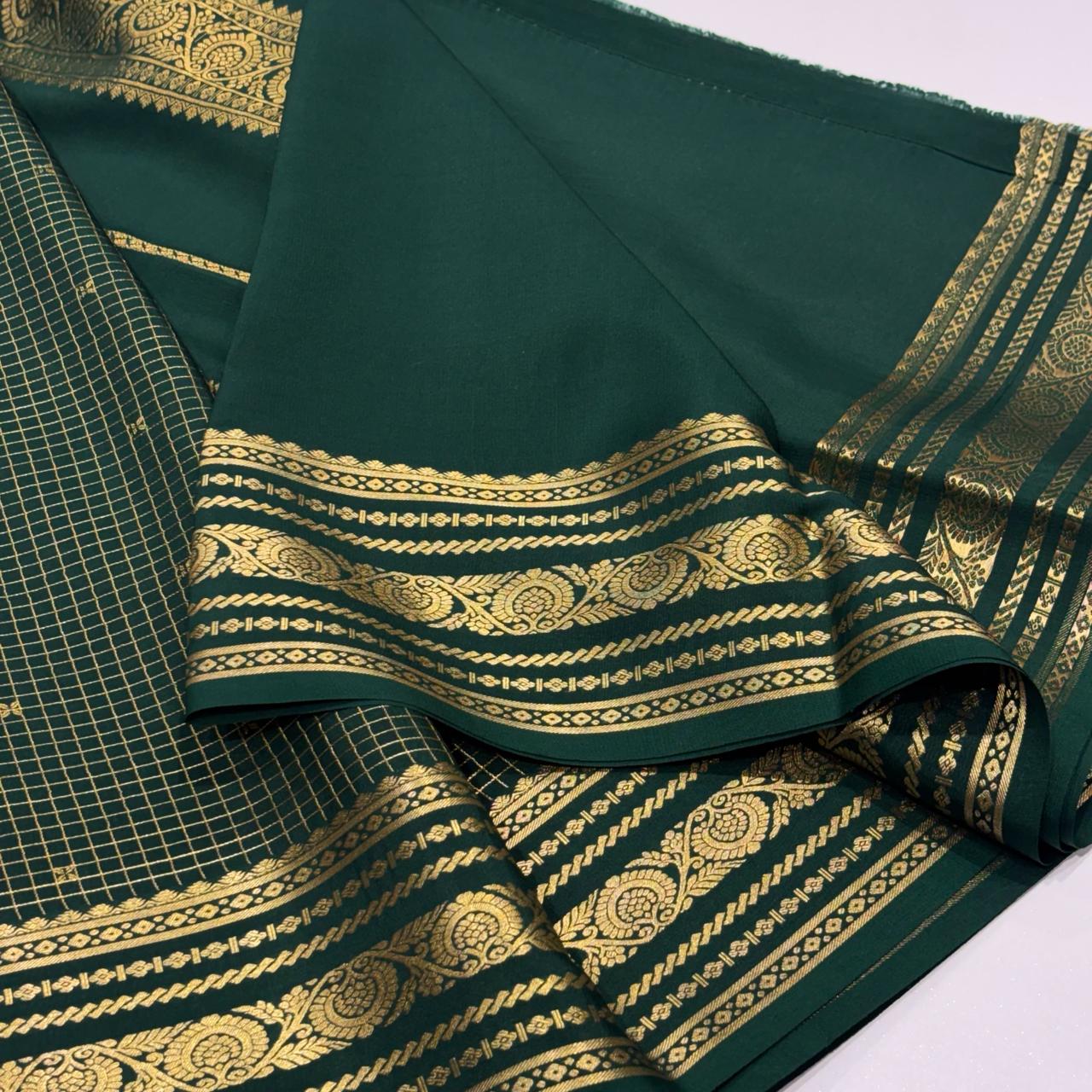 Pure Mysore Crepe Silk Saree