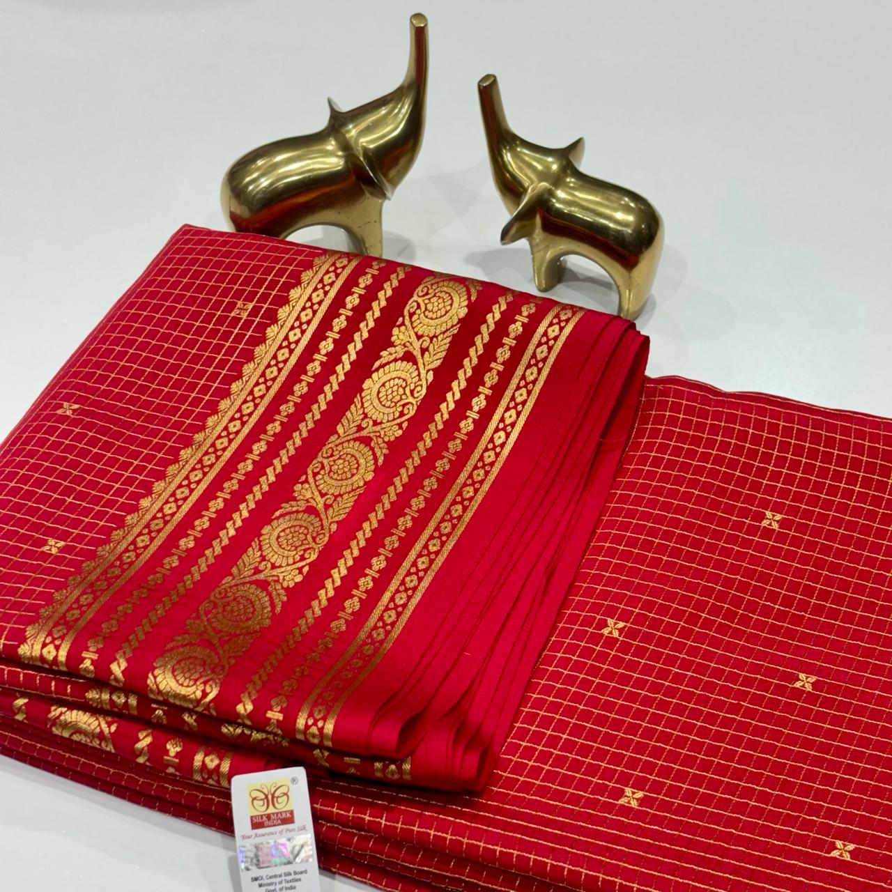 Pure Mysore Crepe Silk Saree