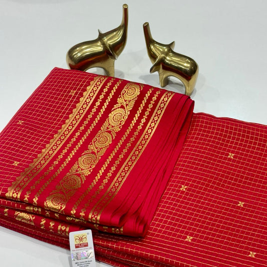 Pure Mysore Crepe Silk Saree