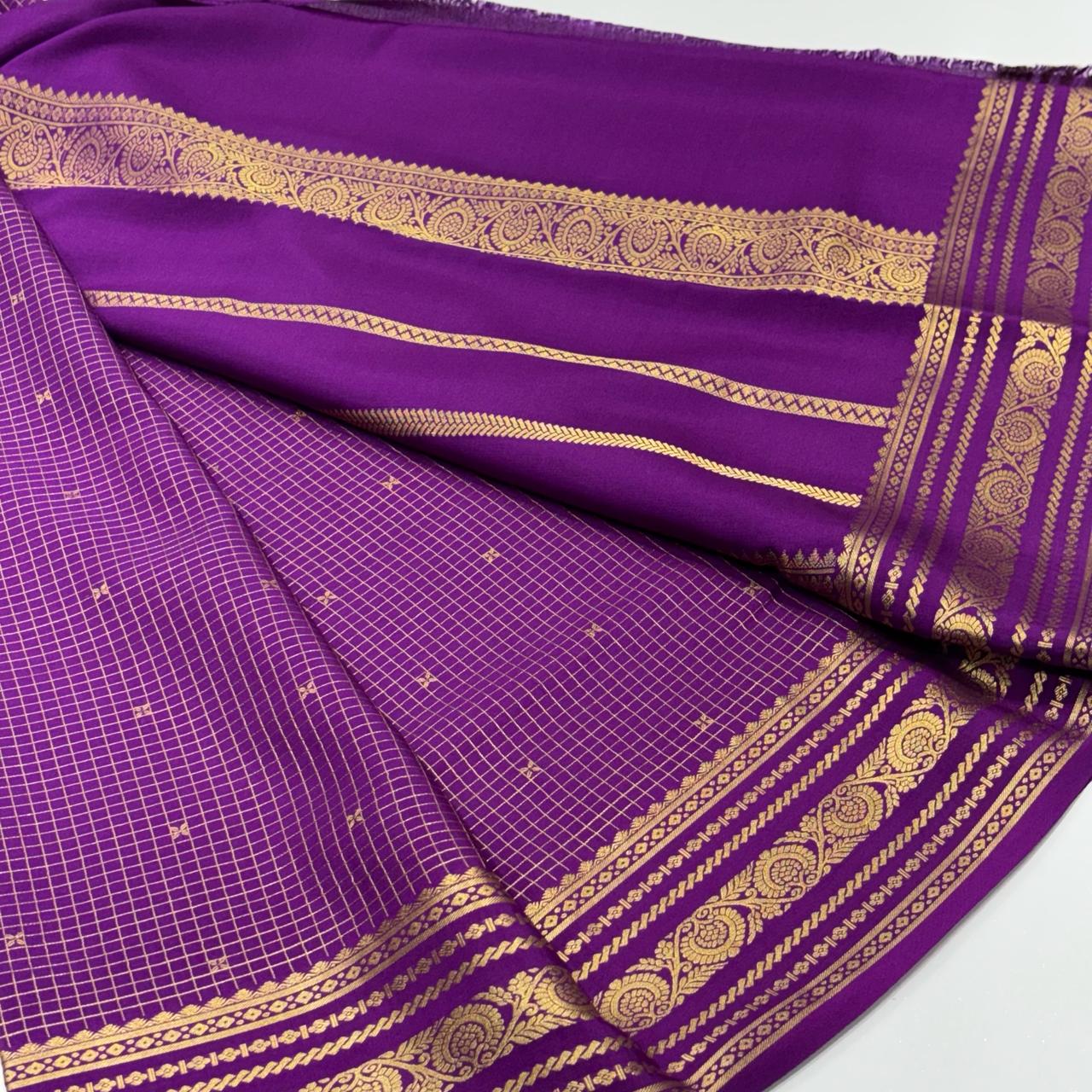 Pure Mysore Crepe Silk Saree