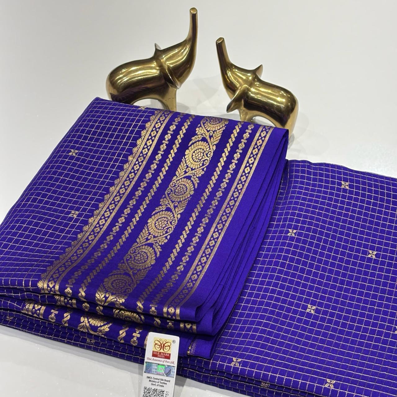Pure Mysore Crepe Silk Saree