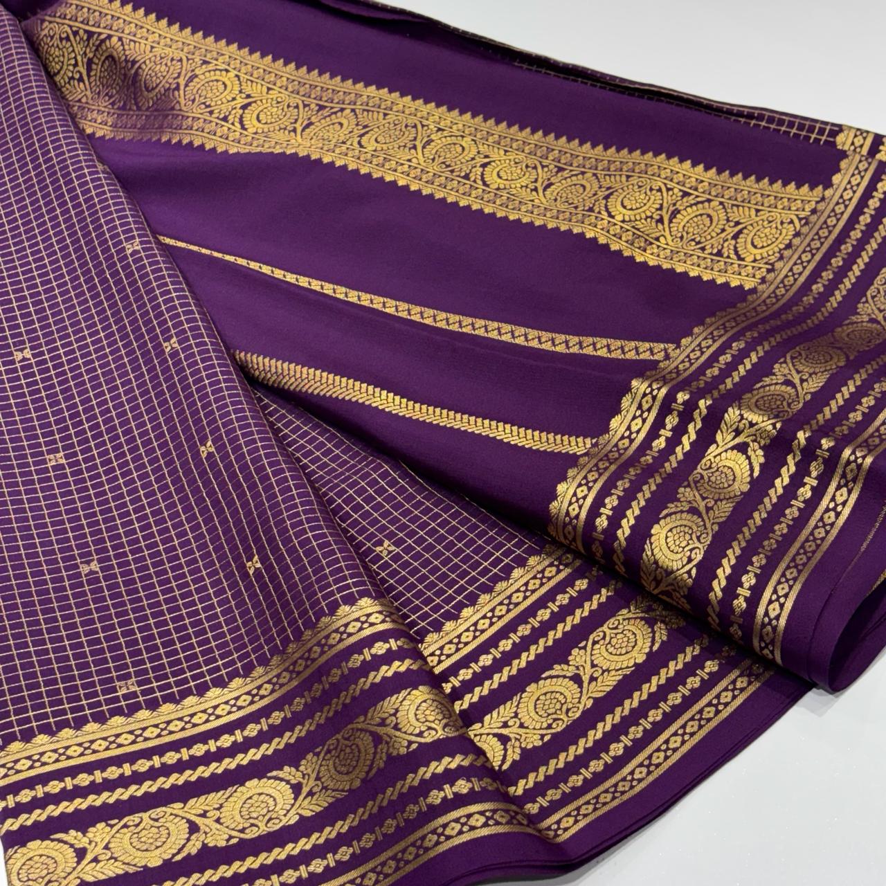 Pure Mysore Crepe Silk Saree