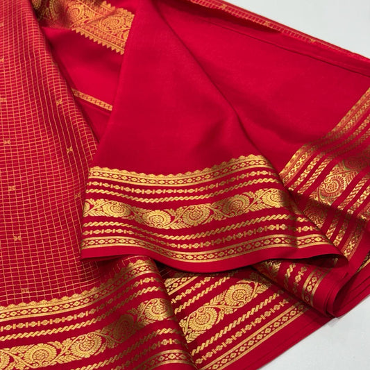 Pure Mysore Crepe Silk Saree