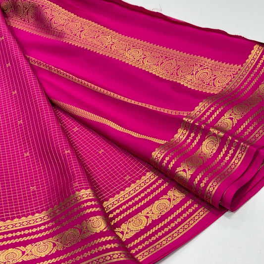 Pure Mysore Crepe Silk Saree