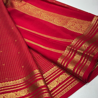 Pure Mysore Crepe Silk Saree