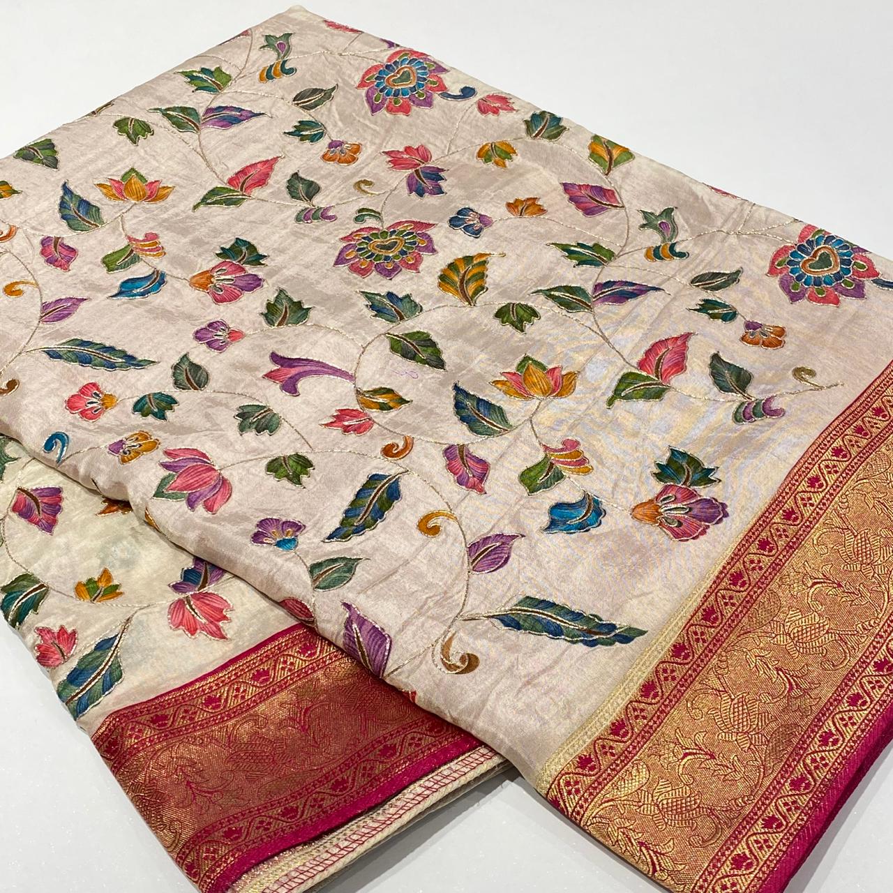 Royal Banaras Floral Saree