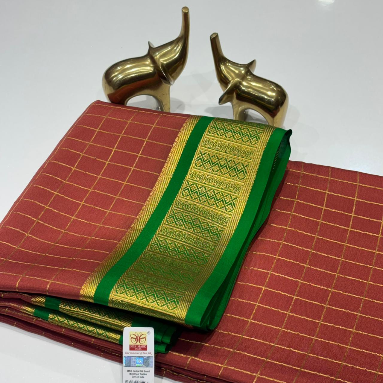 Pure Mysore Crepe Silk Saree