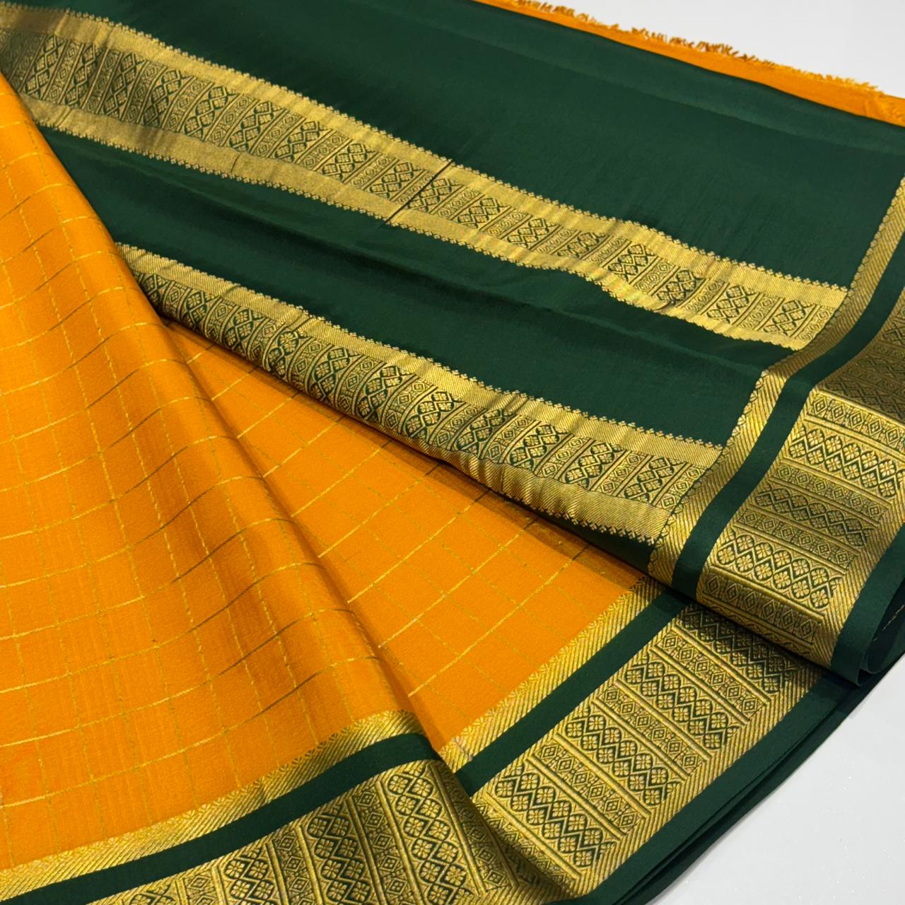 Pure Mysore Crepe Silk Saree