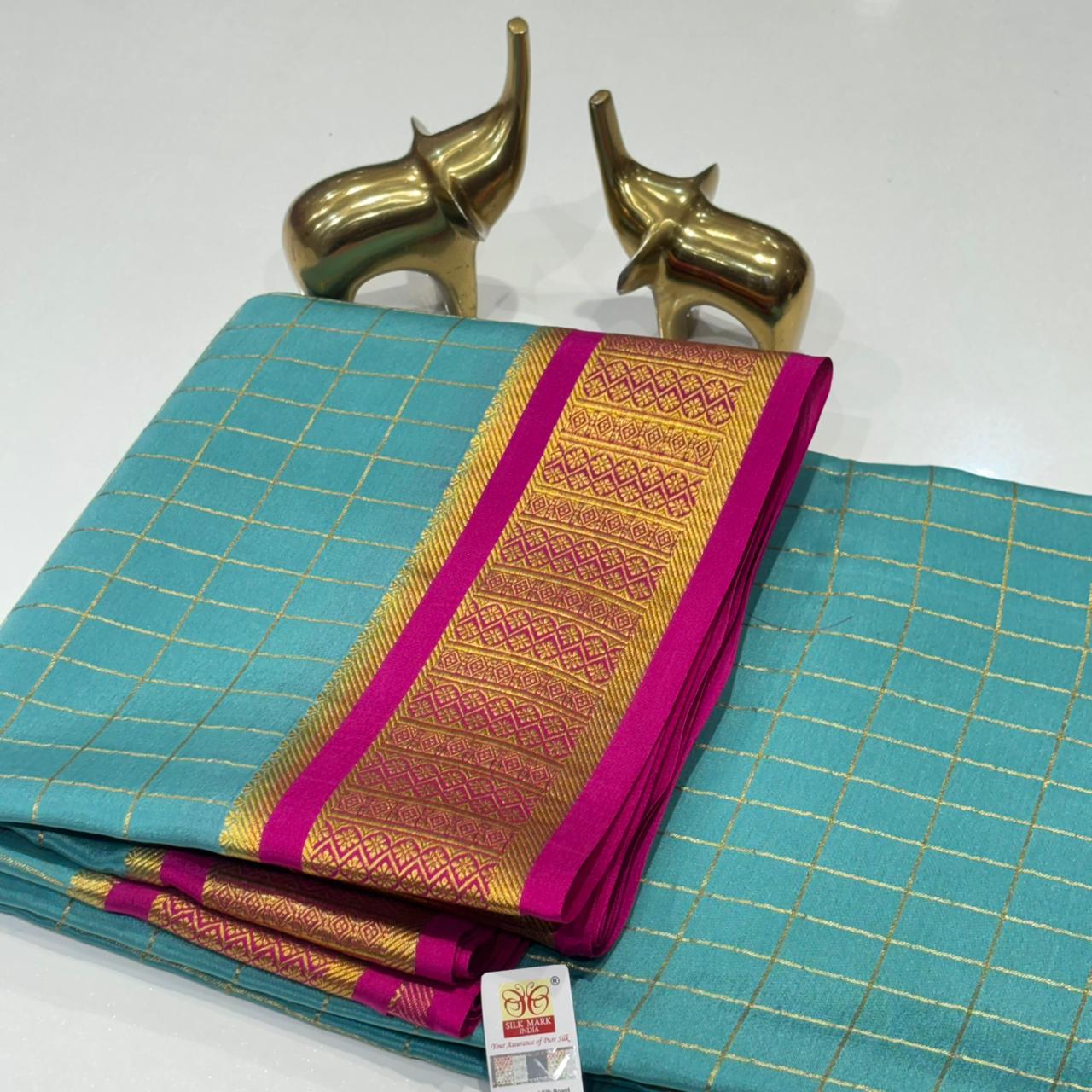 Pure Mysore Crepe Silk Saree
