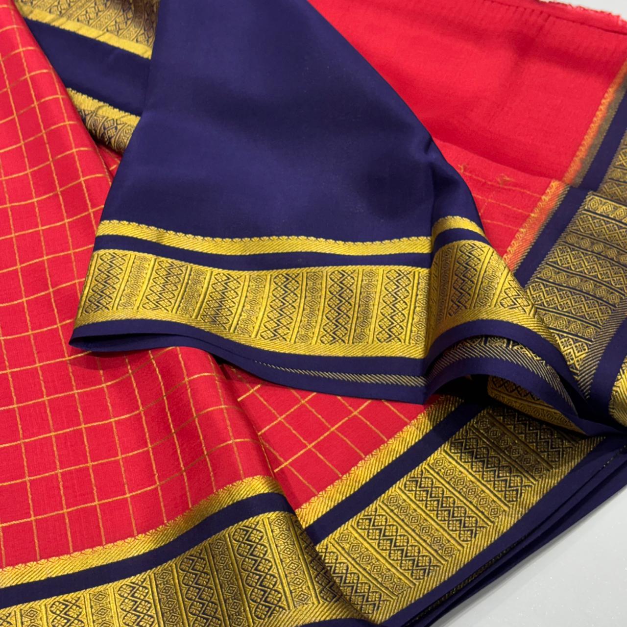Pure Mysore Crepe Silk Saree