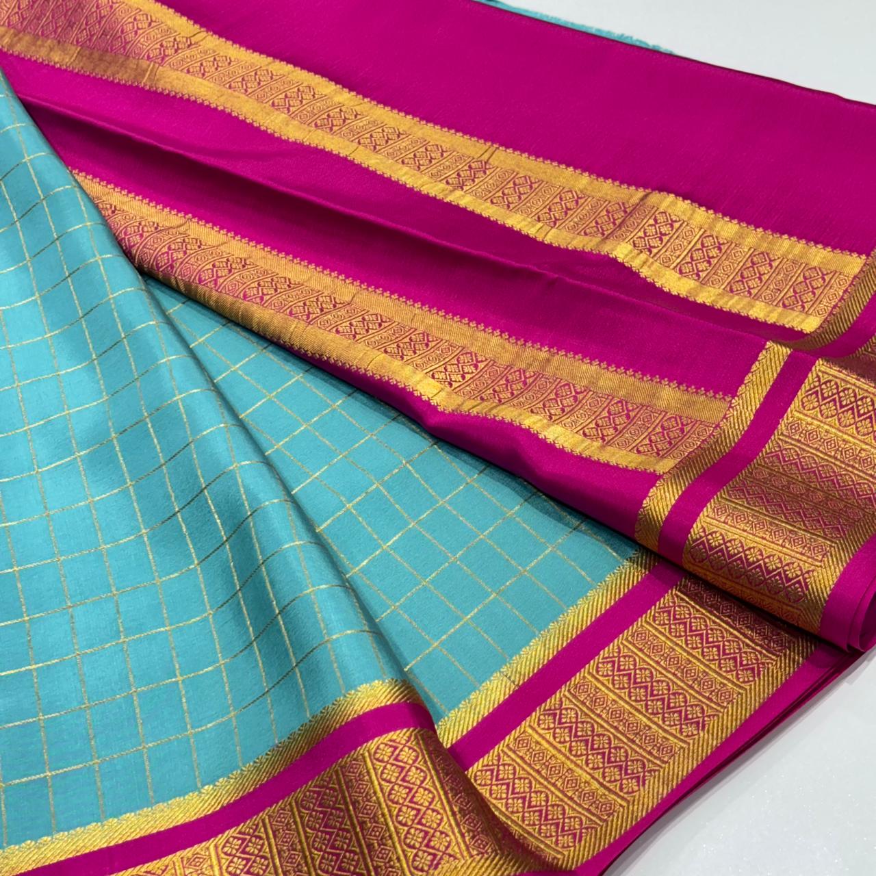 Pure Mysore Crepe Silk Saree