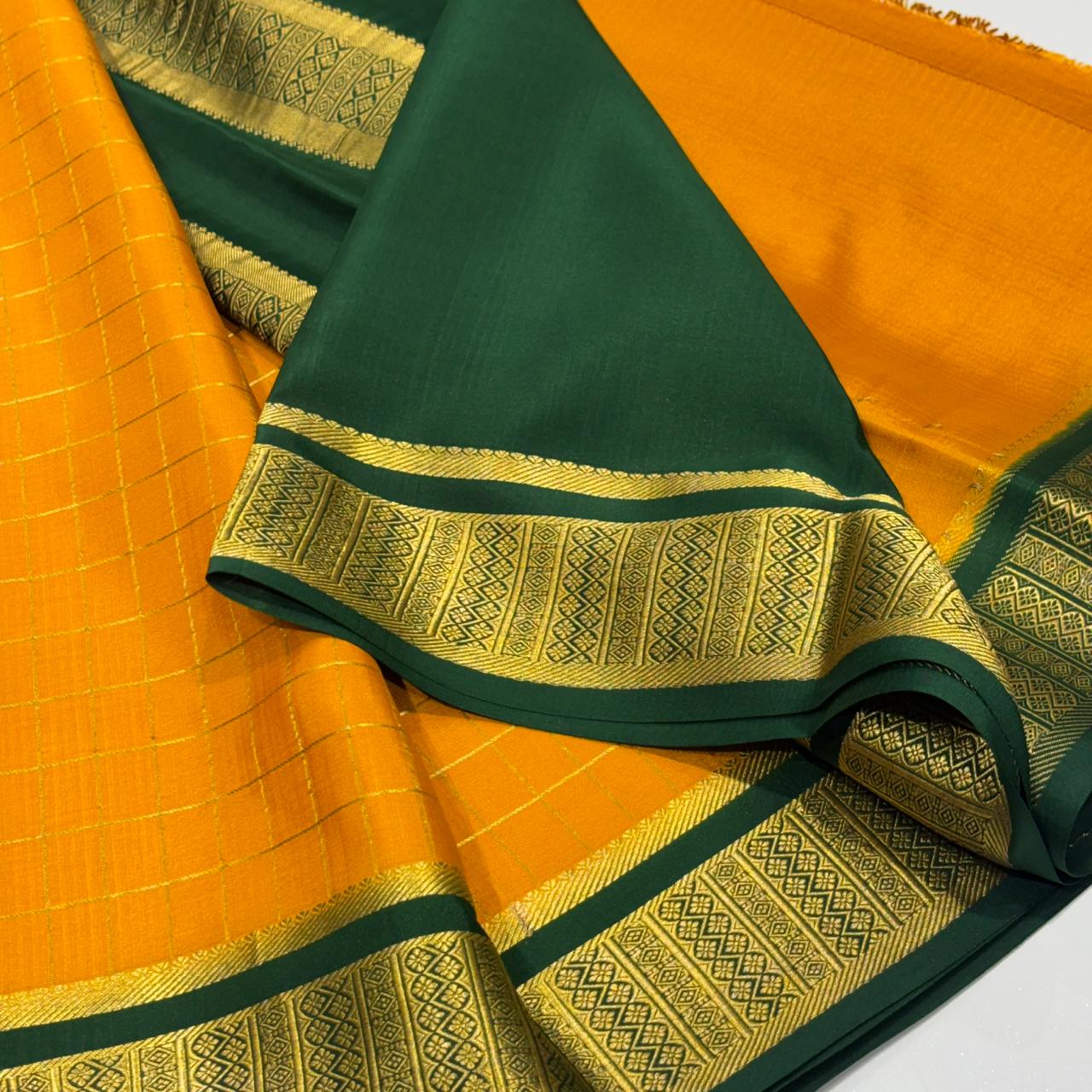 Pure Mysore Crepe Silk Saree