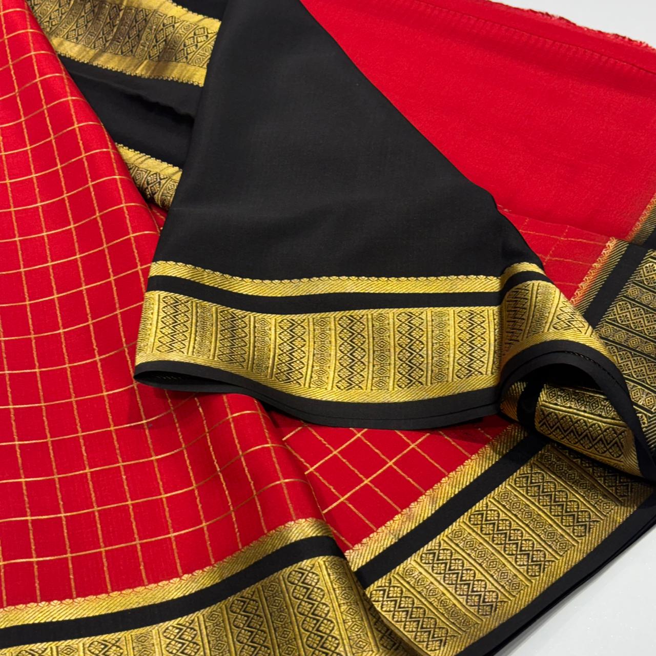 Pure Mysore Crepe Silk Saree