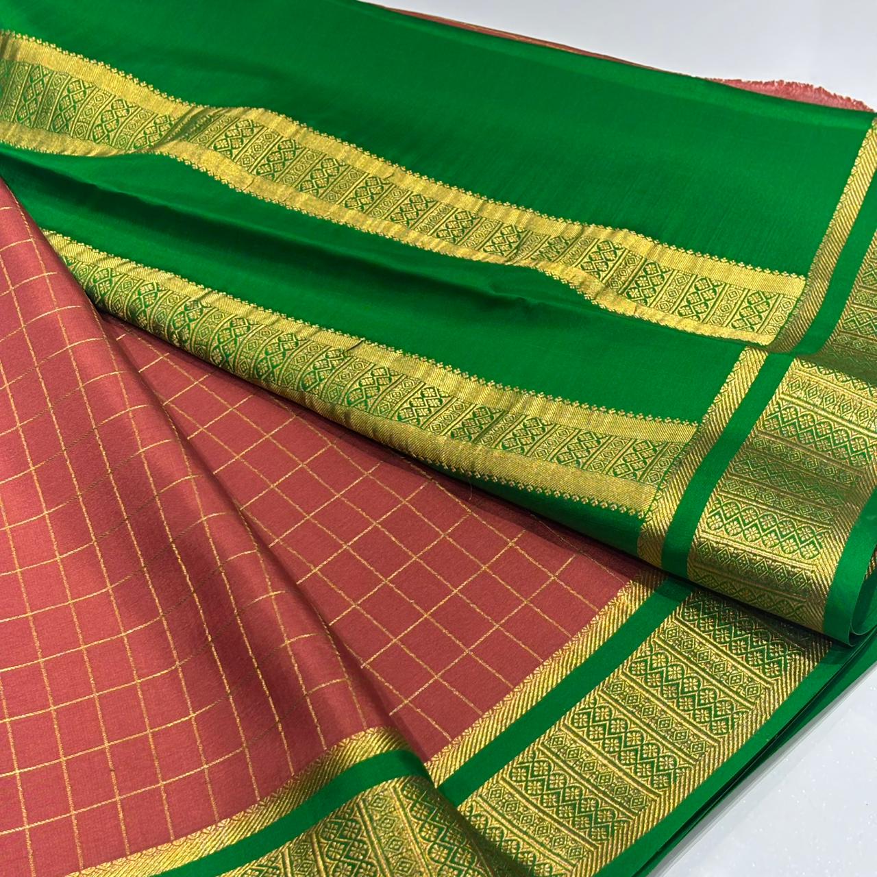 Pure Mysore Crepe Silk Saree
